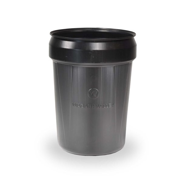 outdoor trash receptacle liner, black