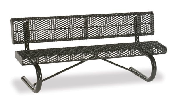 Outdoor Bench with Back