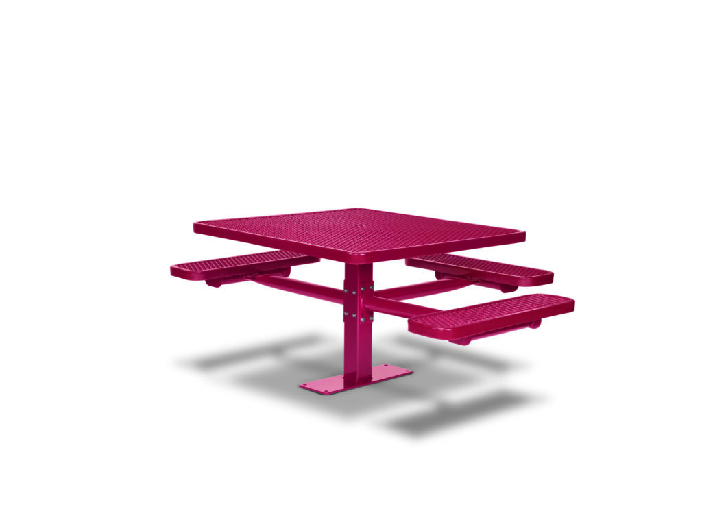 Pink Outdoor Picnic Table