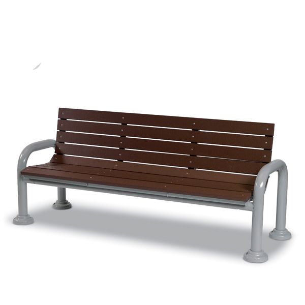 Green Valley 6 Foot Outdoor Bench with Back