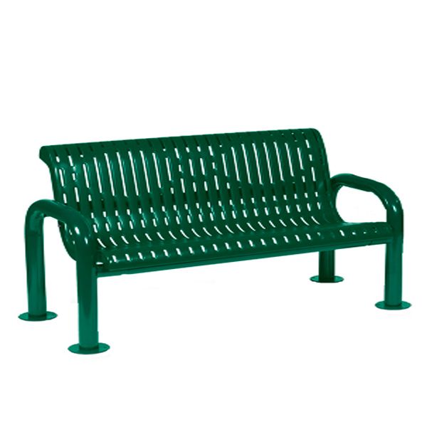 Green Outdoor Bench
