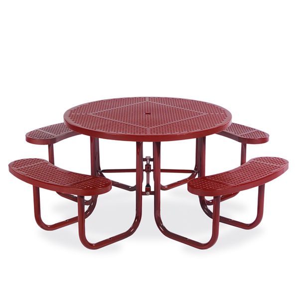 46 Inch Round Picnic Table Signature, Portable Round Picnic Tables