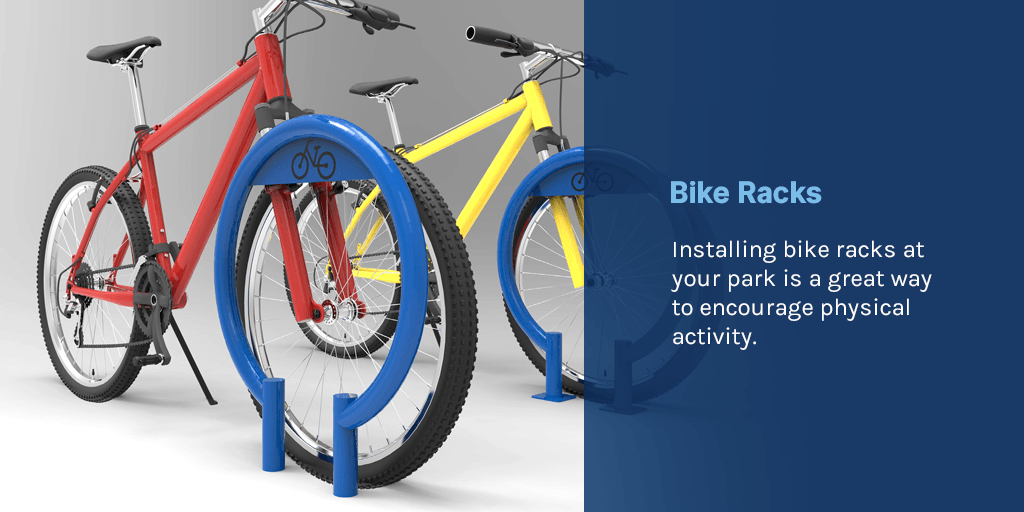 Bike racks for park