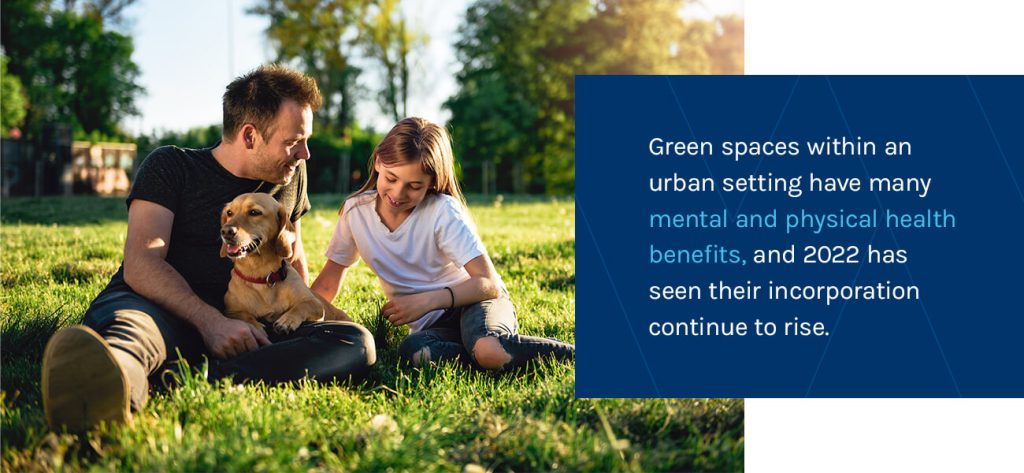 Urban green settings provide mental and physical health benefits. 