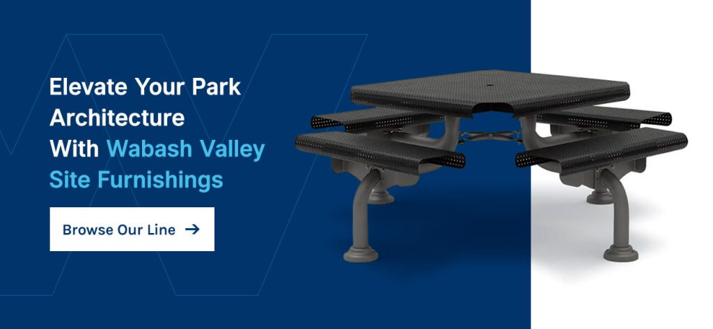 Elevate your park architecture with Wabash Valley Site Furnishings 