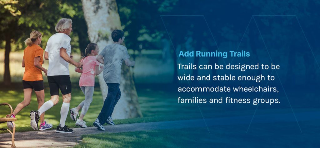 Add Running Trails to your outdoor sports center