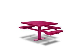 Pink Outdoor Picnic Table